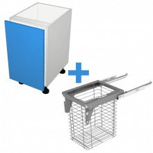 Laminex 16mm ABS - 600mm Laundry Cabinet - SIGE 90L Basket