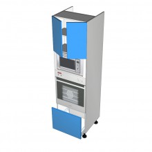 Laminex 16mm ABS - Walloven Cabinet - Microwave Recess - 2 Doors - 1 Drawer (Blum)